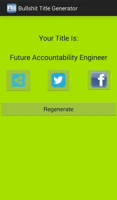 Bullshit Title Generator android App screenshot 3