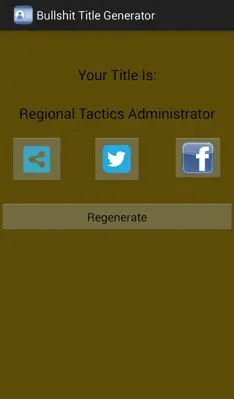 Bullshit Title Generator android App screenshot 4