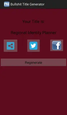 Bullshit Title Generator android App screenshot 5